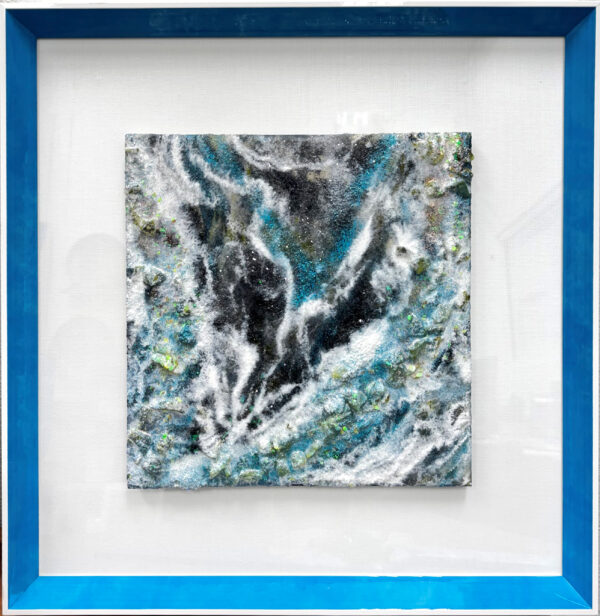 "Ocean Sparkle" by Jacqueline Mack, size 14x14"